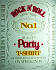 rock n' roll vintage t-shirt iron-on